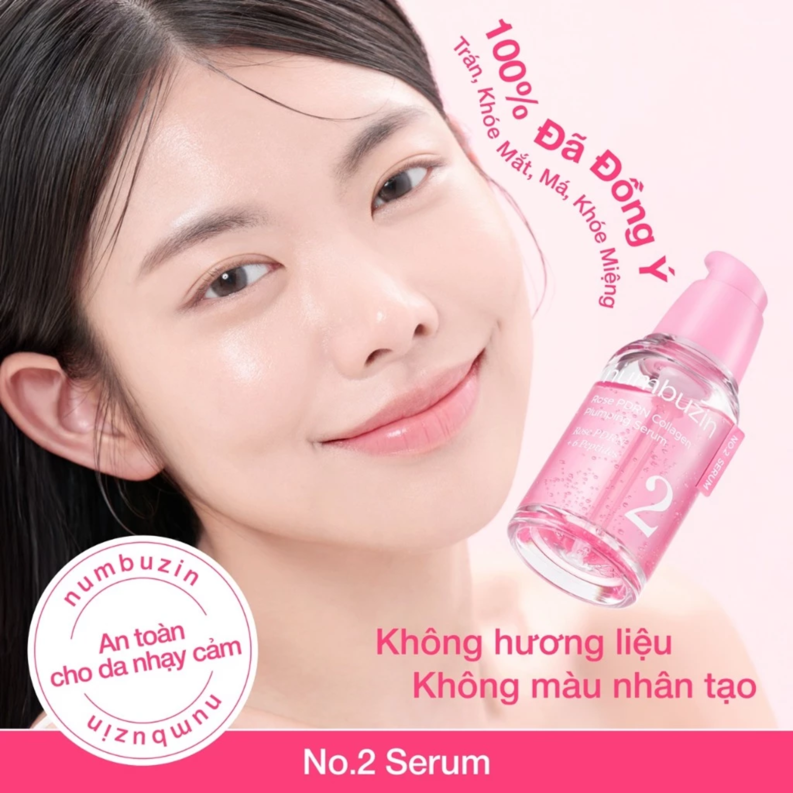 Tinh chất Numbuzin No.2 Rose PDRN Collagen Plumping Serum 30ml - Ảnh 4