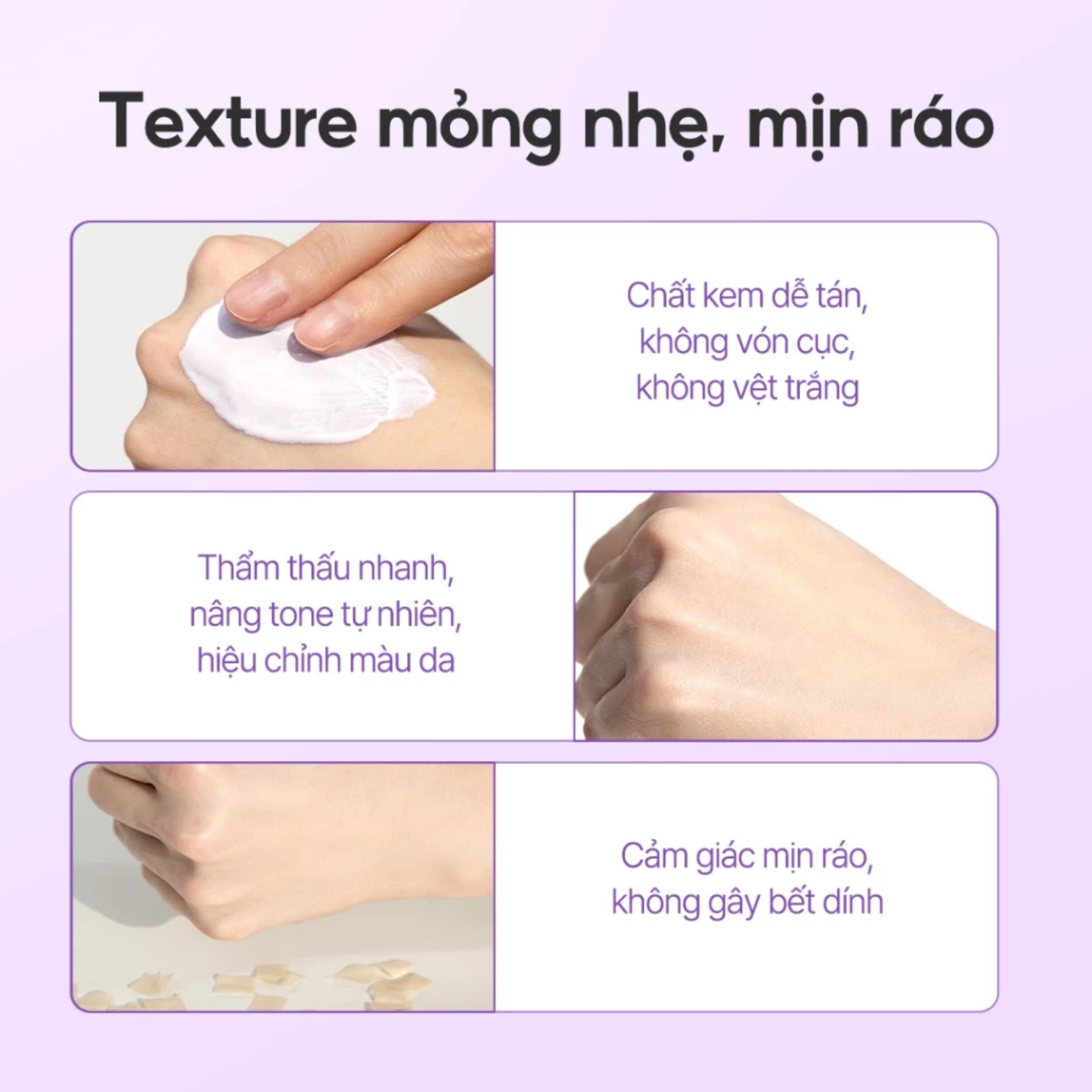 Kem chống nắng d'Alba Waterfull Tone Up Purple Correcting Sun Cream SPF50+ PA++++ 50ml - Ảnh 4