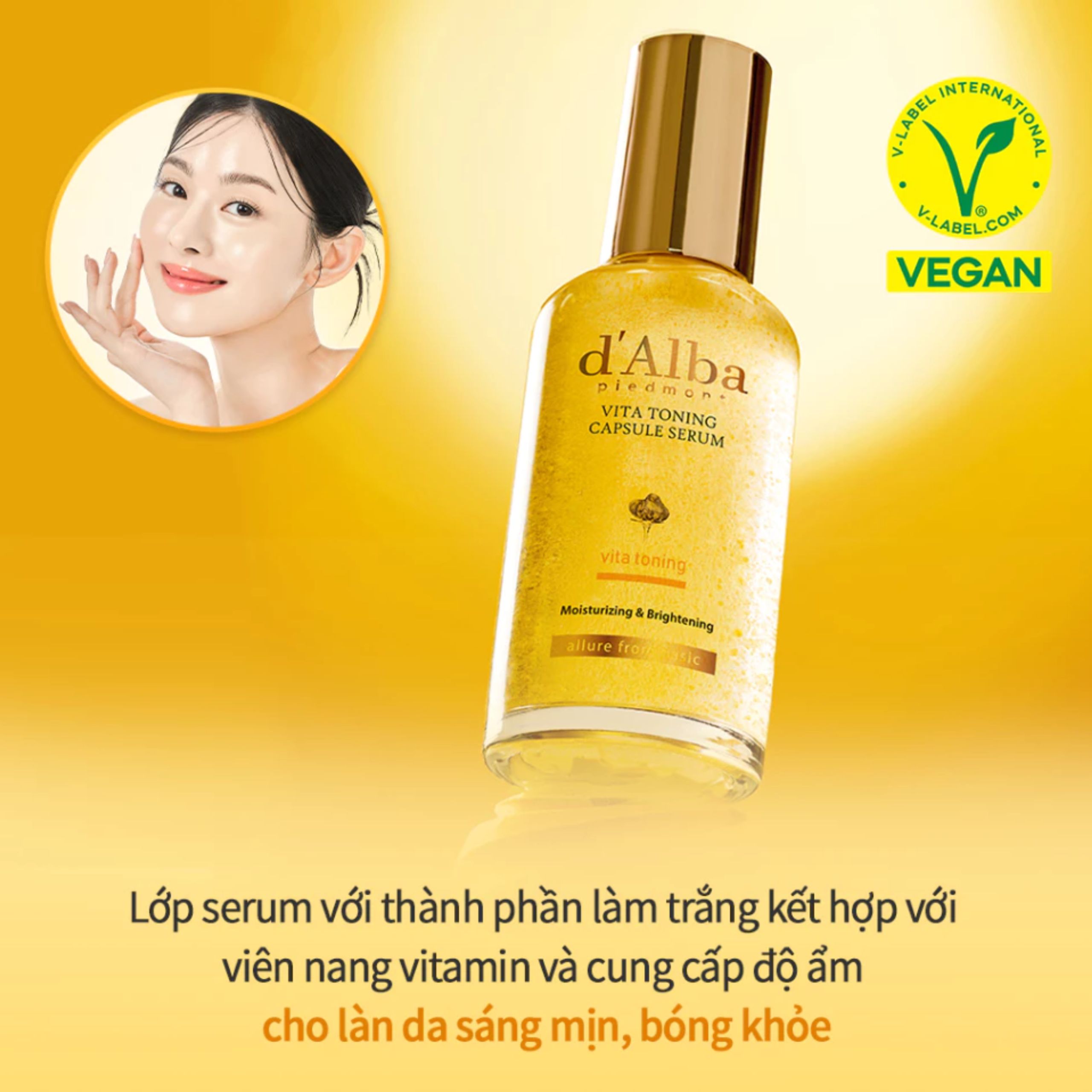 Tinh chất D'Alba Vita Toning Capsule Serum - Ảnh 2