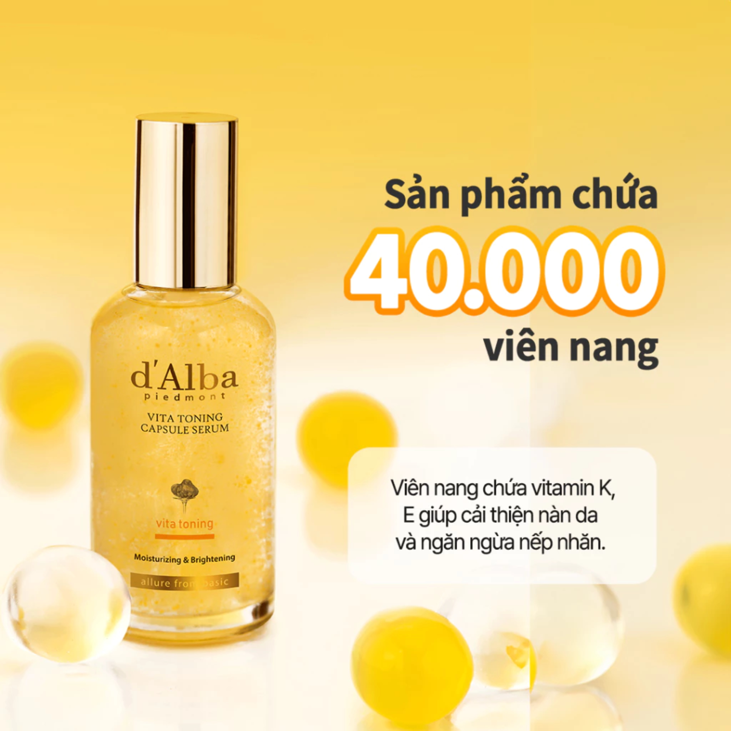 Tinh chất D'Alba Vita Toning Capsule Serum - Ảnh 3