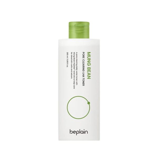 Nước hoa hồng Beplain Mung Bean Pore Clearing LHA Toner 265ml