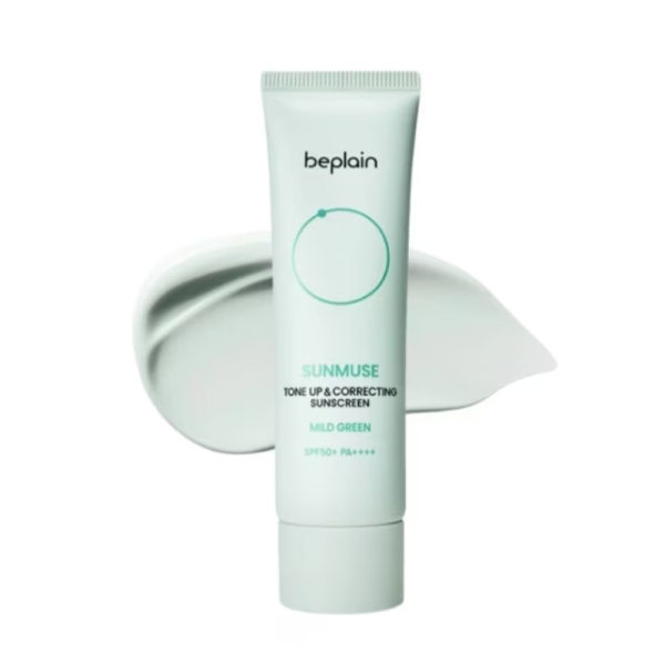 Kem chống nắng Beplain Sunmuse Tone up & Correcting Sunscreen Mild Green SPF50+ PA++++ 50ml