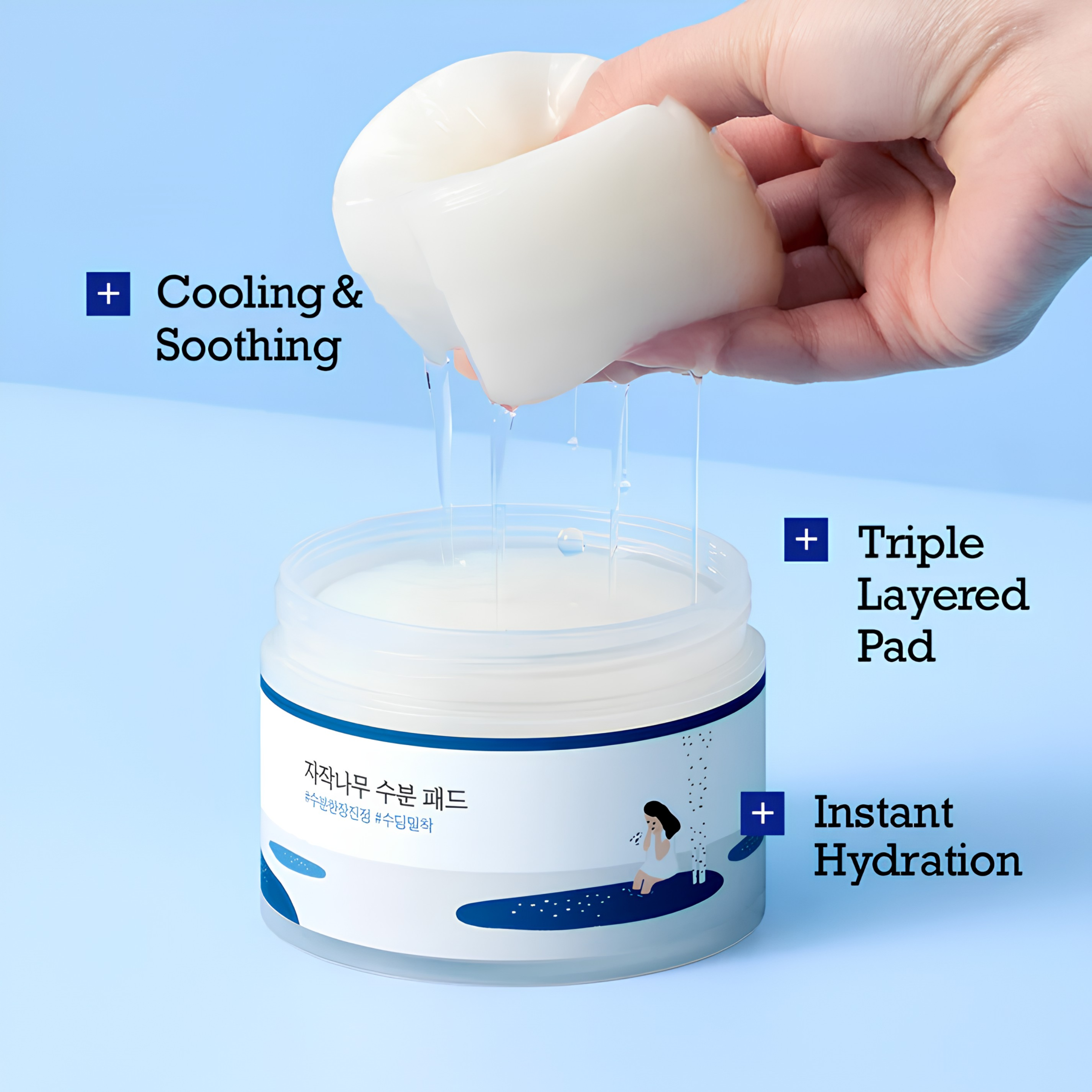 Toner Pad Round Lab Birch Juice Moisturizing Pad 80 pads 150g - Ảnh 2