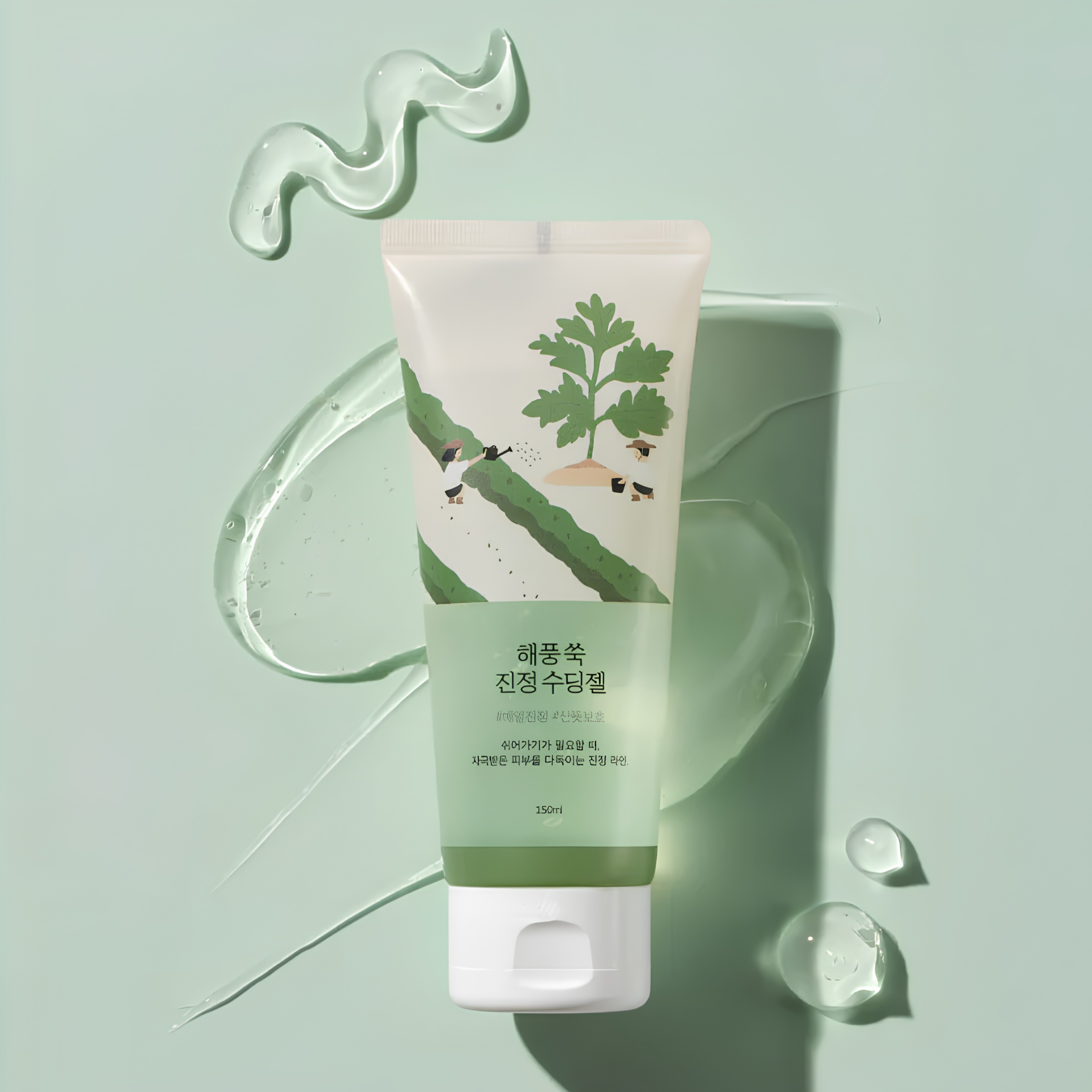Gel dưỡng da Round Lab Mugwort Calming Soothing Gel 150ml - Ảnh 2