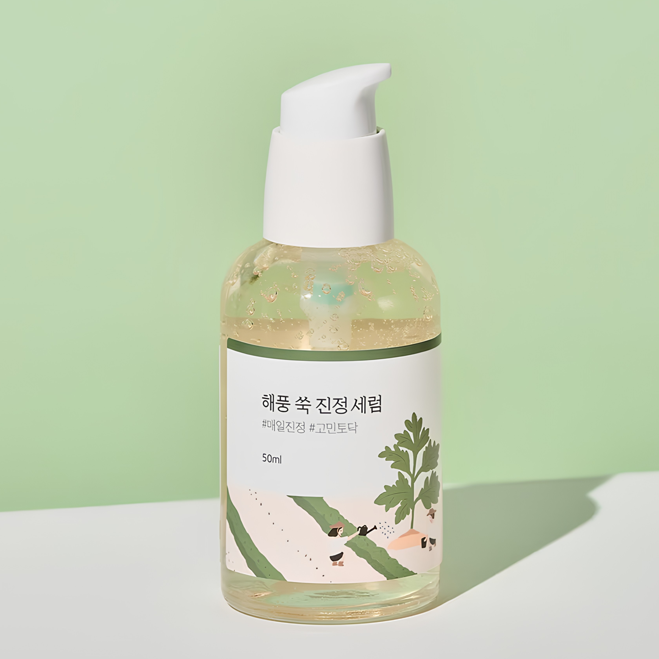 Tinh chất Round Lab Mugwort Calming Serum 50ml - Ảnh 2