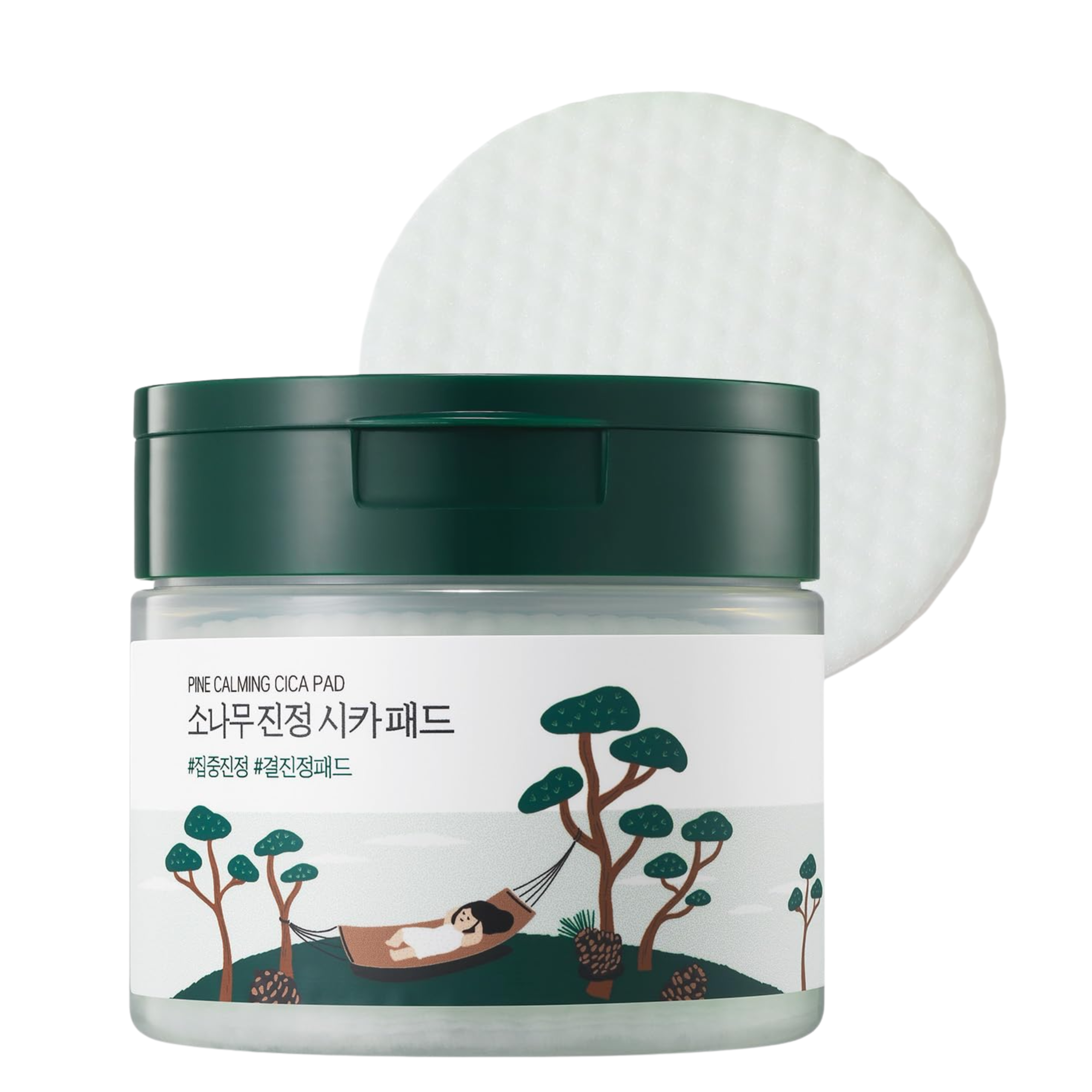 Hộp mặt nạ Round lab Pine Calming Cica Pad 50 miếng