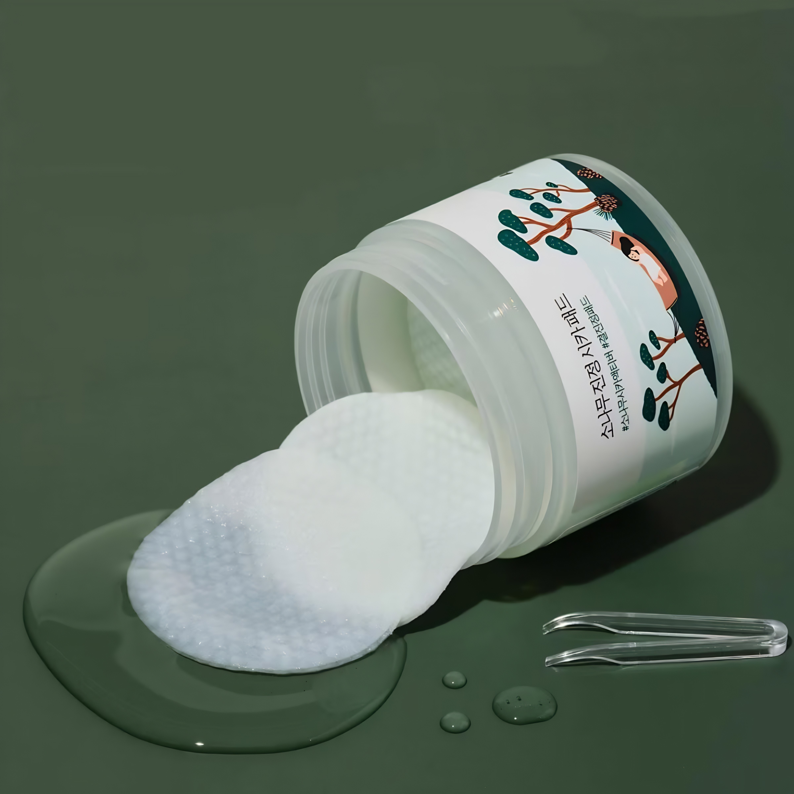 Hộp mặt nạ Round lab Pine Calming Cica Pad 50 miếng - Ảnh 3