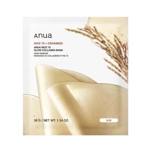 Mặt nạ thạch Anua Rice 70 Glow Collagen Mask 38g
