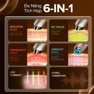 Máy làm đẹp da Maxcare V-PRO 6 trong 1