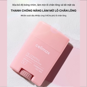 Thanh lăn chống nắng Celimax Oil Control Mattifying Sun Stick 19g
