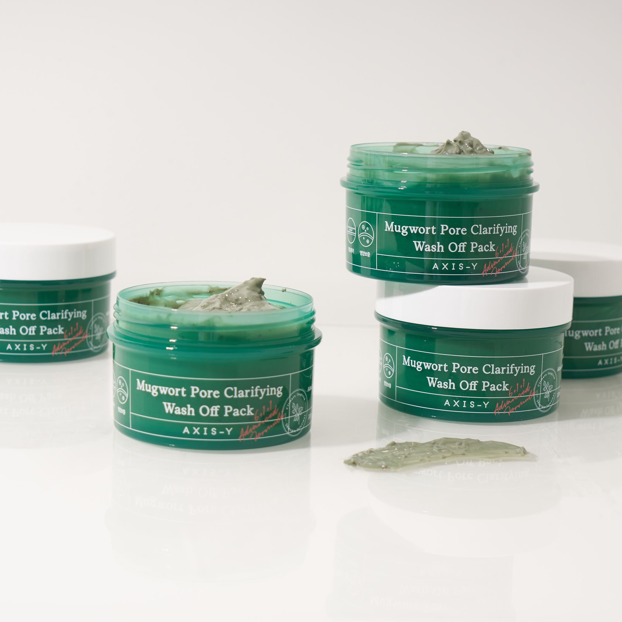 Mặt nạ đất sét AXIS-Y Mugwort Pore Clarifying Wash Off Pack 100ml - Ảnh 2