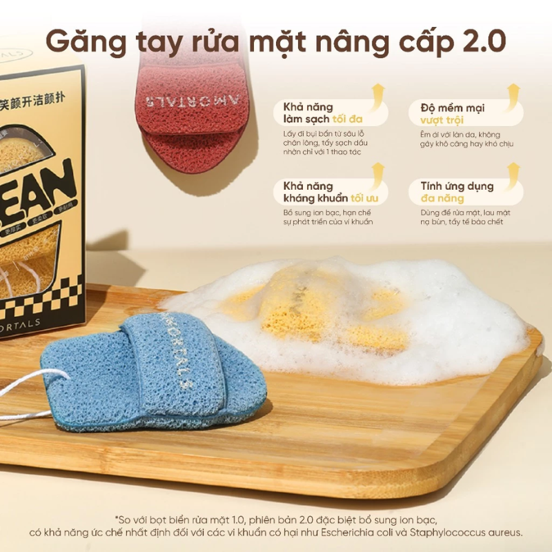 Hộp mút bọt biển rửa mặt AMORTALS 3pcs (Mẫu mới) - Ảnh 4