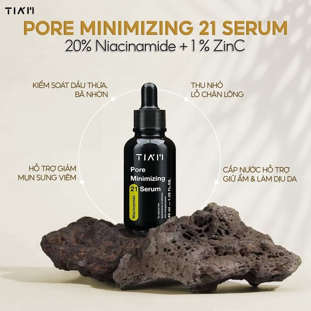Tinh chất Tiam Niacinamide 20% + Zinc 1% Pore Minimizing 21 - Ảnh 5
