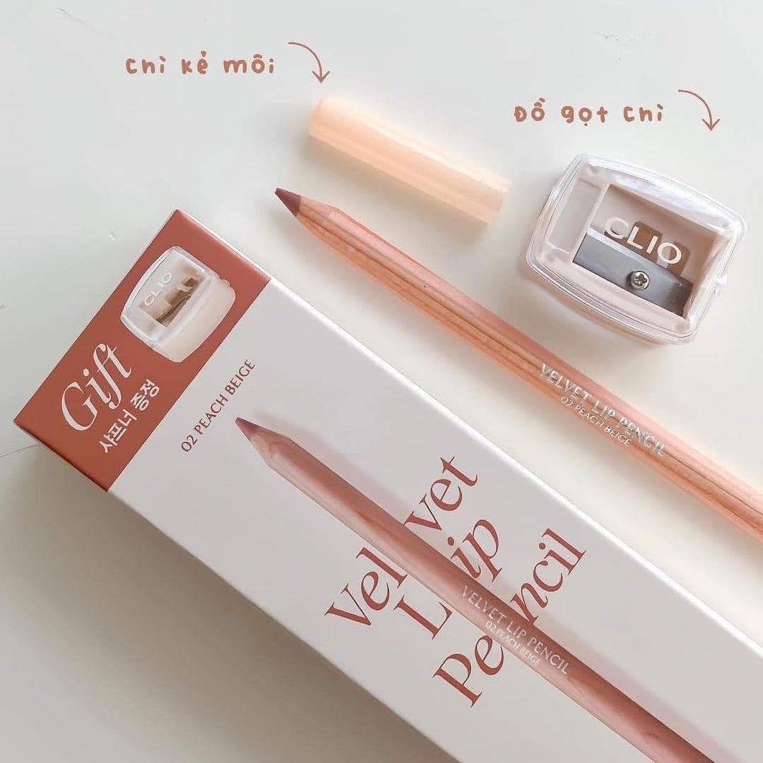 Chì kẻ viền môi Clio Velvet Lip Pencil - Ảnh 2