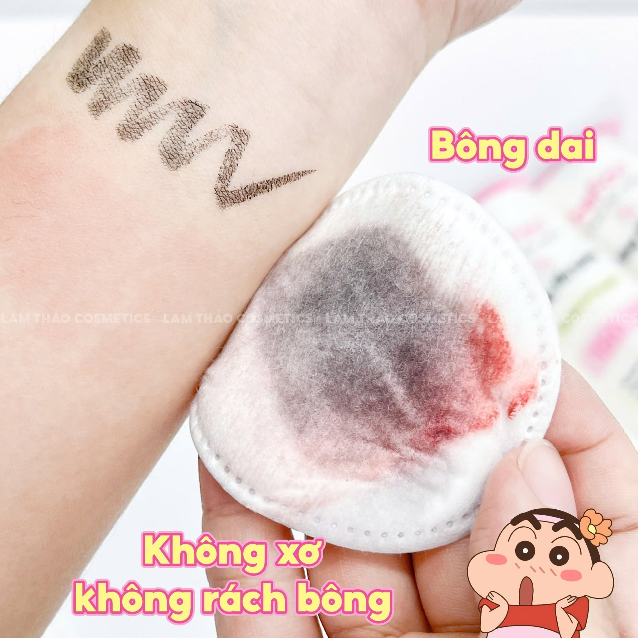 Bông tẩy trang Befou - Ảnh 2
