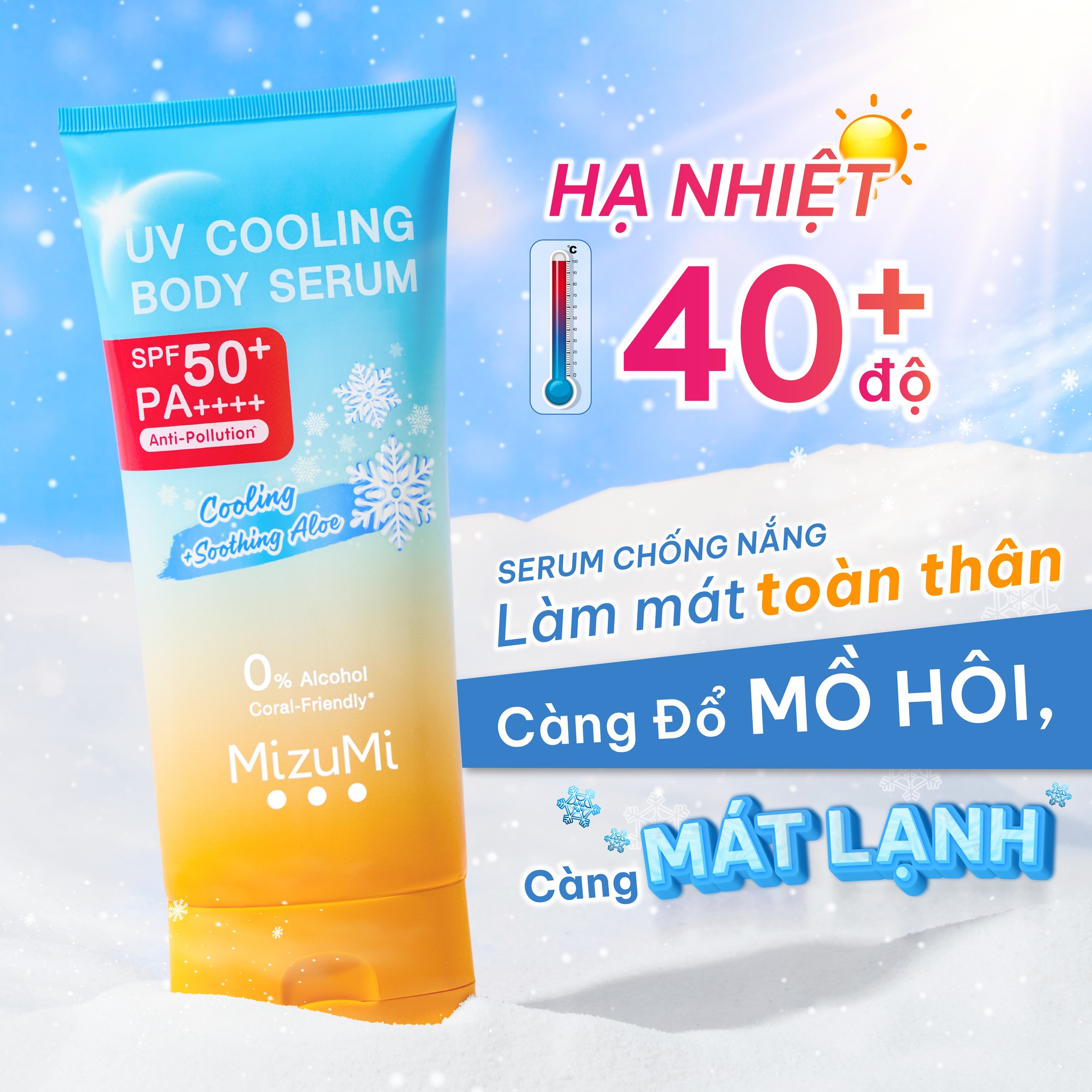 Dưỡng thể chống nắng MizuMi UV Cooling Body Serum 165ml (Soothing Aloe) - Ảnh 3