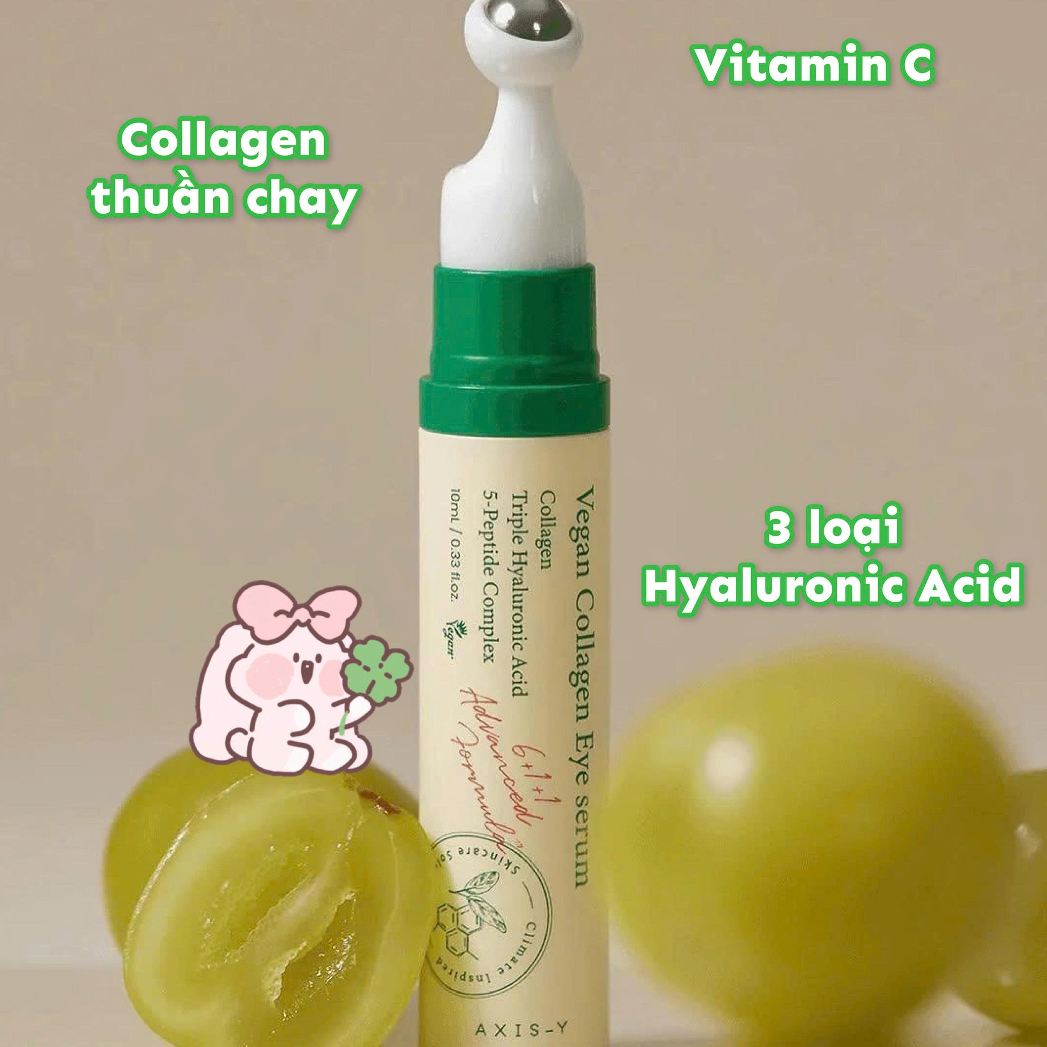 Tinh chất dưỡng mắt AXIS-Y Vegan Collagen Eye Serum 10ml - Ảnh 4