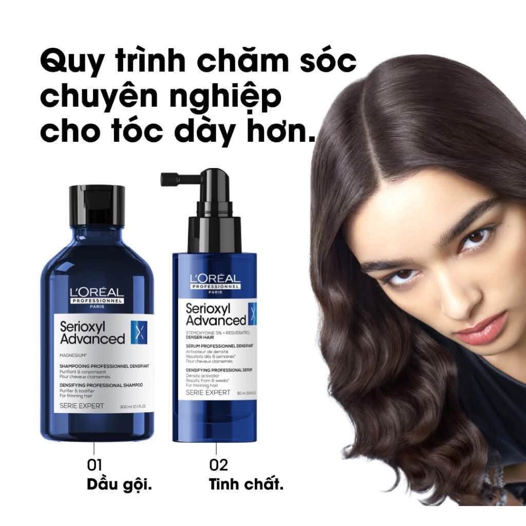 Tinh dầu dưỡng tóc Loreal Paris Professionnel Serioxyl Advanced 90ml - Ảnh 3