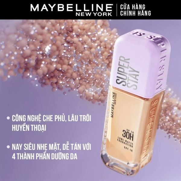 Kem nền bắt sáng Maybelline 30H Lumi-matte Foundation SPF16 - Ảnh 2