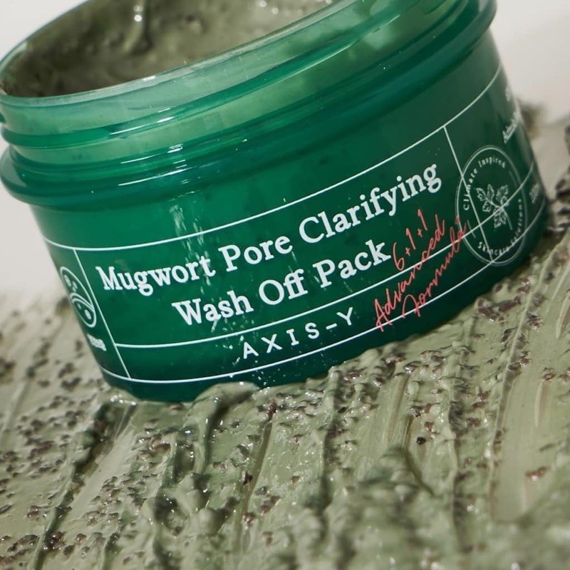 Mặt nạ đất sét AXIS-Y Mugwort Pore Clarifying Wash Off Pack 100ml - Ảnh 5