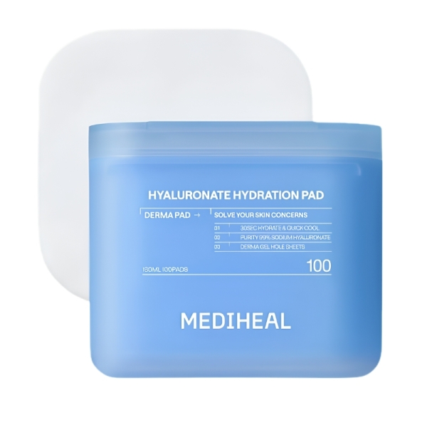 Toner Pad Mediheal Hyaluronate Hydration Pad 160ml 100 Miếng