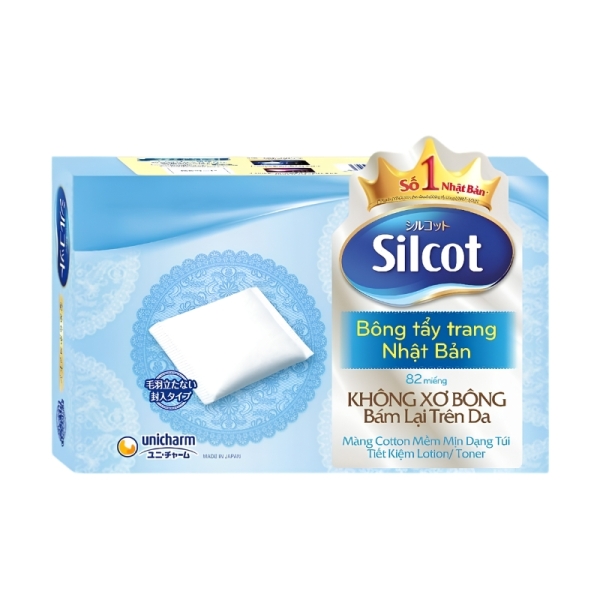 Bông tẩy trang Silcot 82 miếng