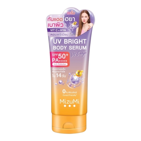 Dưỡng thể chống nắng MizuMi UV Bright Body Serum Vita C Hya SPF50+ PA++++ 180ml ( Bright & Moist)