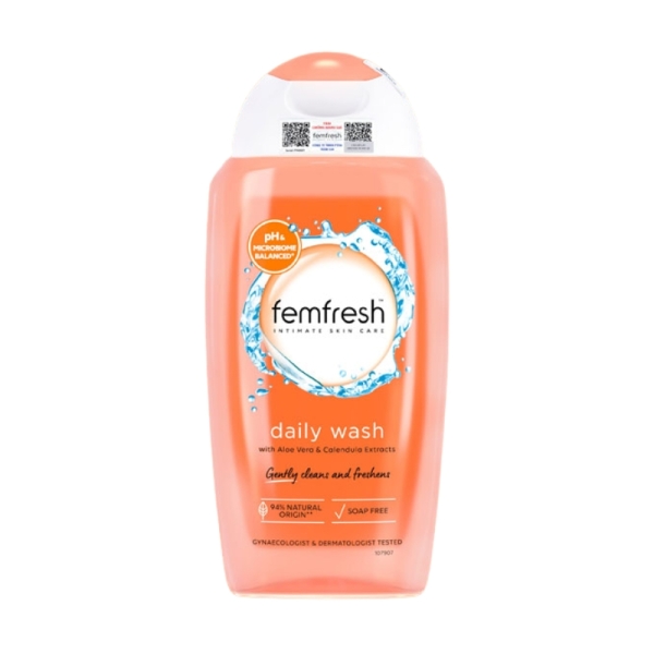 Dung dịch vệ sinh phụ nữ Femfresh Daily Wash 150ml (Màu cam)