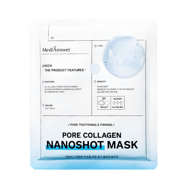 Mặt nạ thạch MediAnswer Nanoshot Mask 37g #Pore Collagen