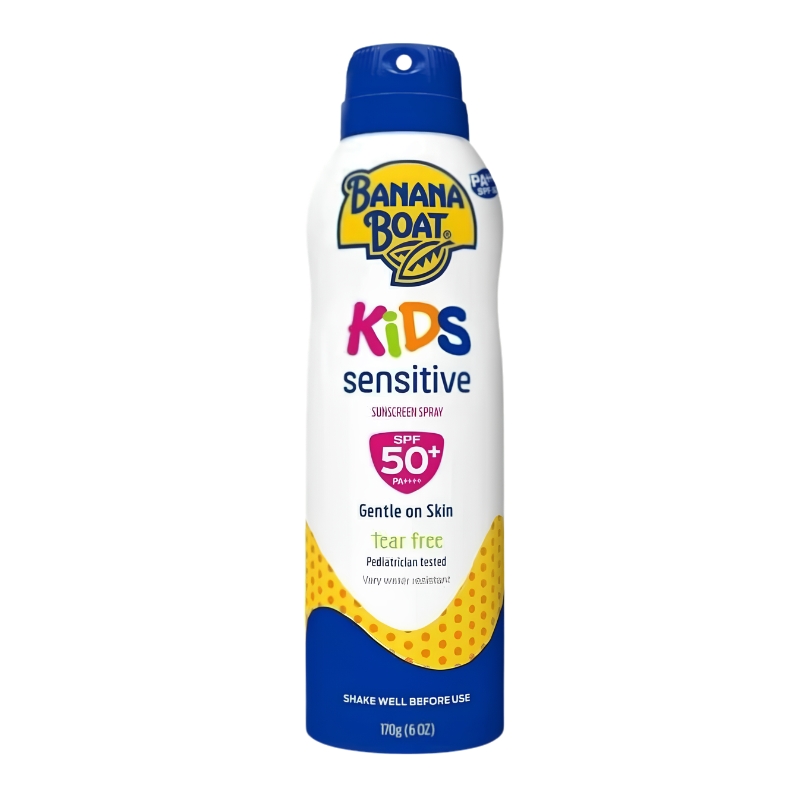 Xịt chống nắng em bé Banana Boat Kids Sensitive Sunscreen Spray SPF50+ PA++++ 170g