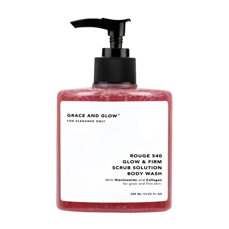 Sữa tắm Grace And Glow Rouge 540 Glow & Firm Scrub Solution Body Wash 400ml