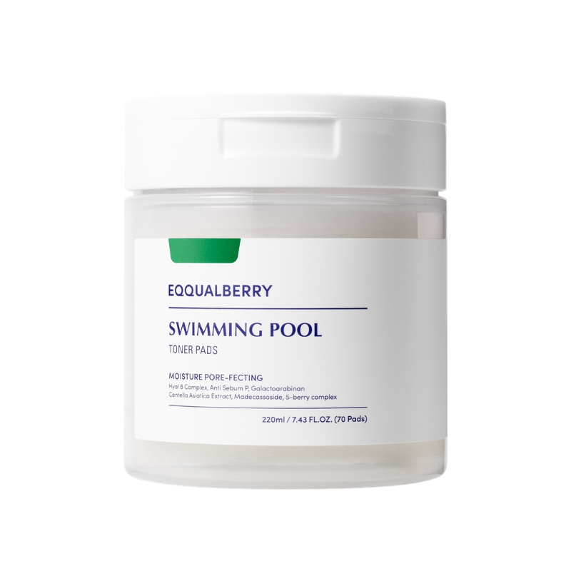 Toner pad EQQUALBERRY Swimming Pool 220ml 70 pads