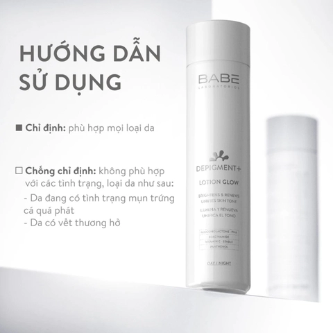 Nước hoa hồng Babe Depigment Lotion Glow 150ml - Ảnh 3