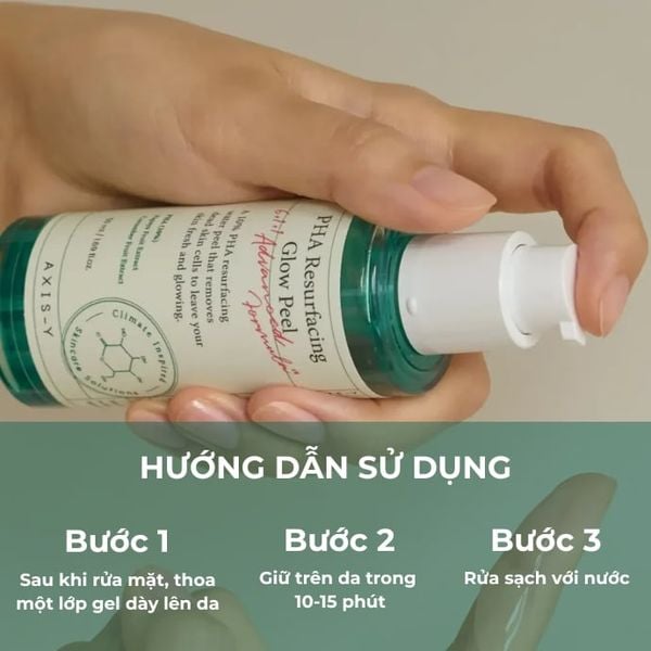 Gel tẩy da chết AXIS-Y PHA Resurfacing Glow Peel 50ml - Ảnh 4