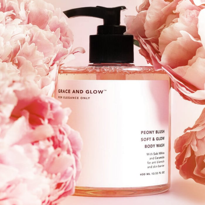 Sữa tắm Grace And Glow Peony Blush Soft & Glow Body Wash 400ml - Ảnh 2