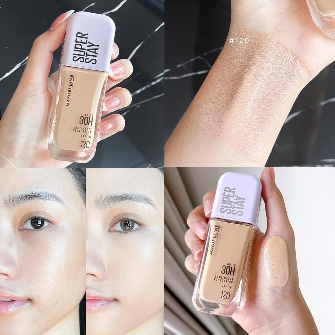 Kem nền bắt sáng Maybelline 30H Lumi-matte Foundation SPF16 - Ảnh 4