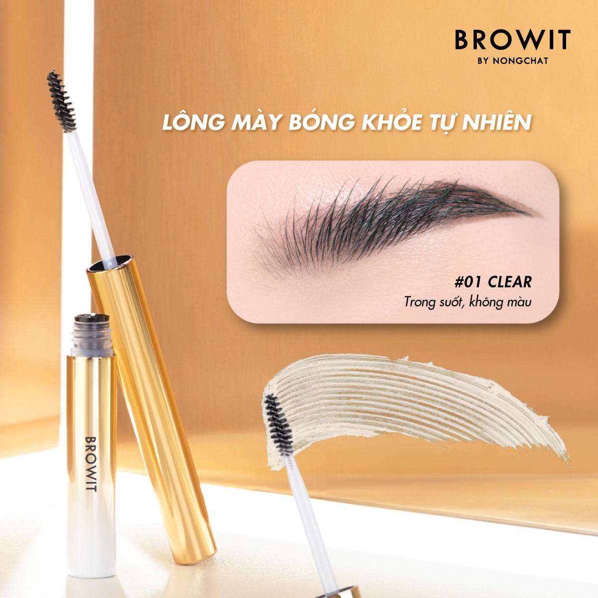 Mascara lông mày Browit By Nongchat Setting Eyebrow Brush Up - Ảnh 6