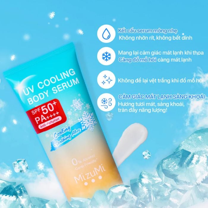 Dưỡng thể chống nắng MizuMi UV Cooling Body Serum 165ml (Soothing Aloe) - Ảnh 2