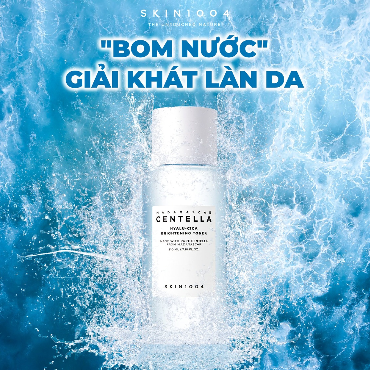 Nước hoa hồng Skin1004 Madagascar Centella Hyalu-cica Brightening Toner 210ml - Ảnh 2