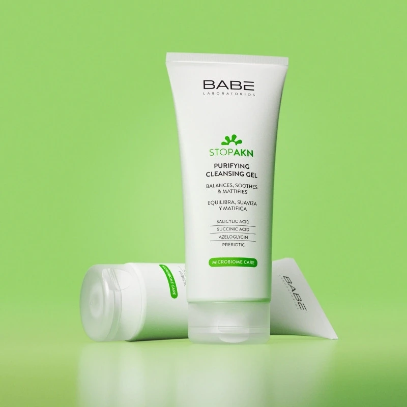Sữa rửa mặt Babe Stop AKN Purifying Cleansing Gel 200ml - Ảnh 3