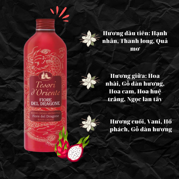 Sữa tắm Tesori Oriente Thanh Long 500ml - Ảnh 4