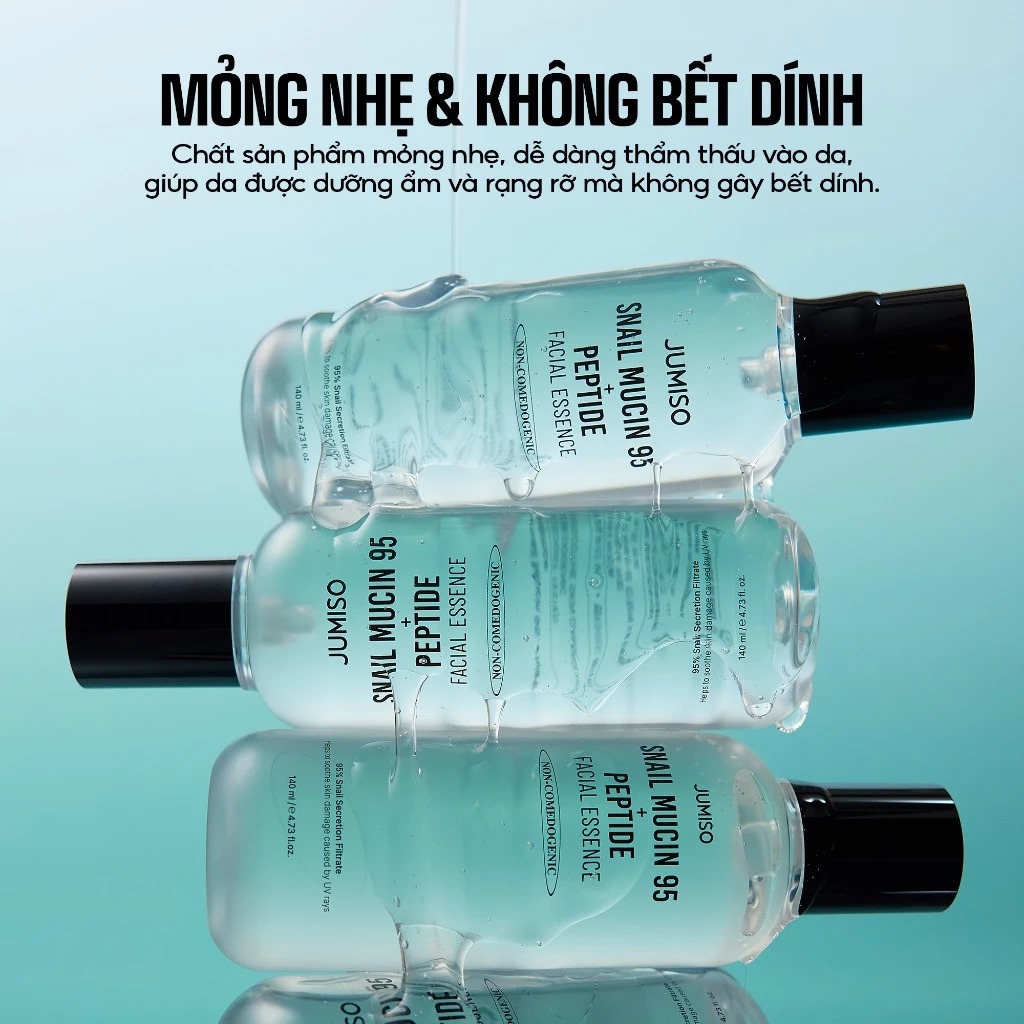 Nước hoa hồng Jumiso Snail Mucin + Peptide Facial Toner 205ml