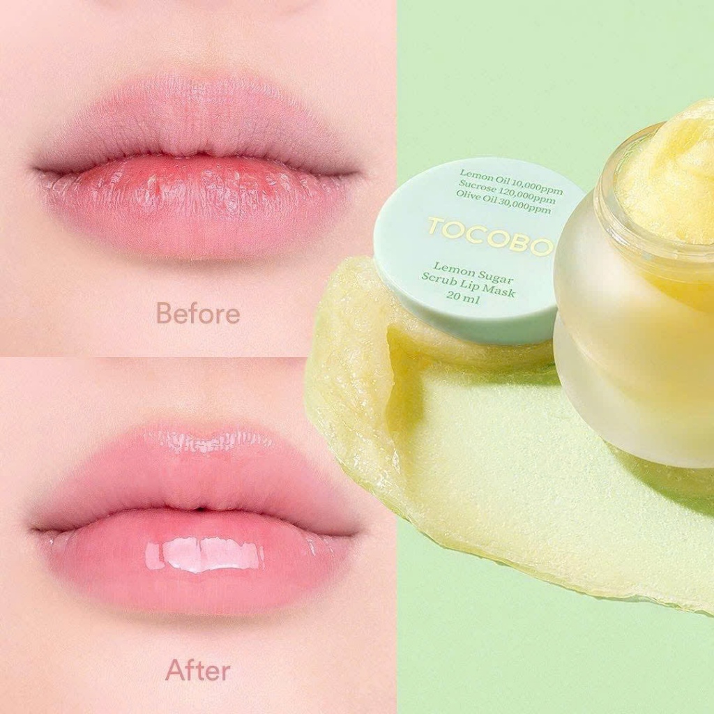 Dưỡng Môi Tocobo Lemon Sugar Scrub Lip Mask 20ml - Ảnh 3