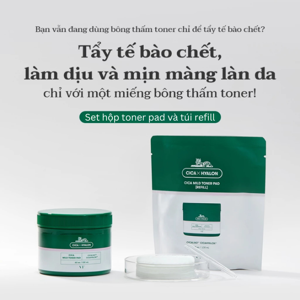 Toner Pad VT Cosmetics Cica Mild - Ảnh 5