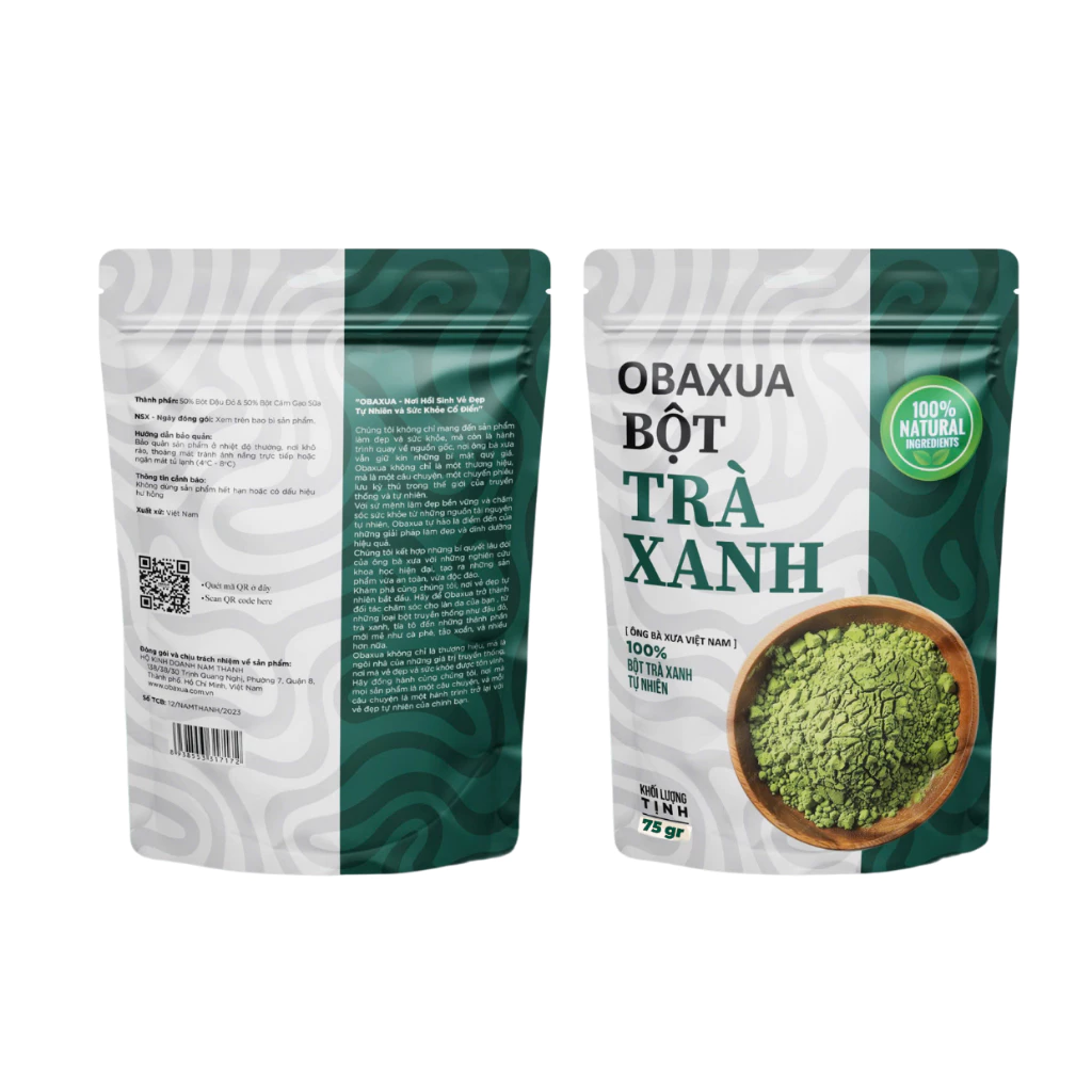 Bột trà xanh OBAXUA - Ảnh 3