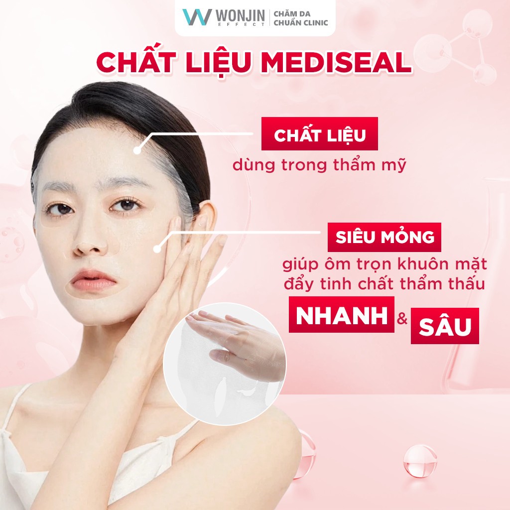 Hộp 30 miếng mặt nạ Wonjin Effect Glutathione Brightening Skin Mask 350g - Ảnh 4