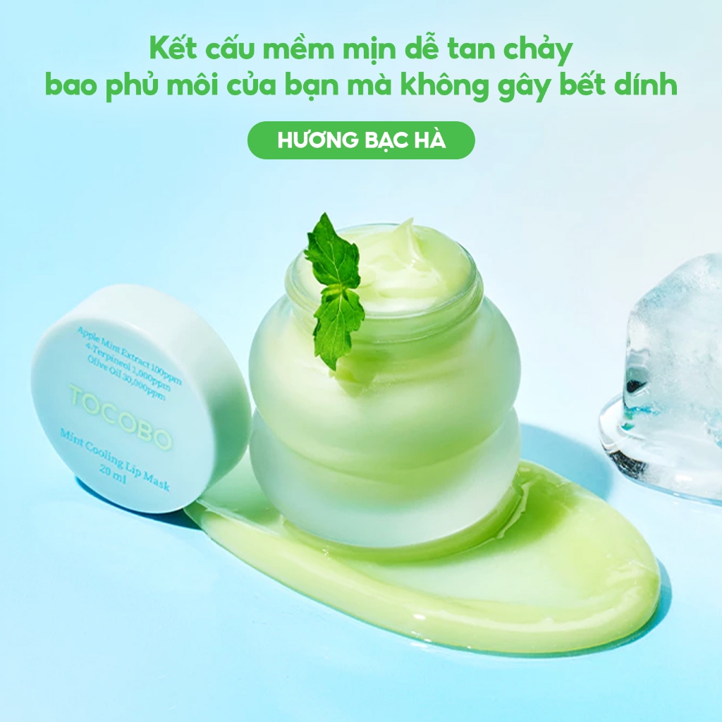 Dưỡng Môi Tocobo Mint Cooling Lip Mask 20ml - Ảnh 4