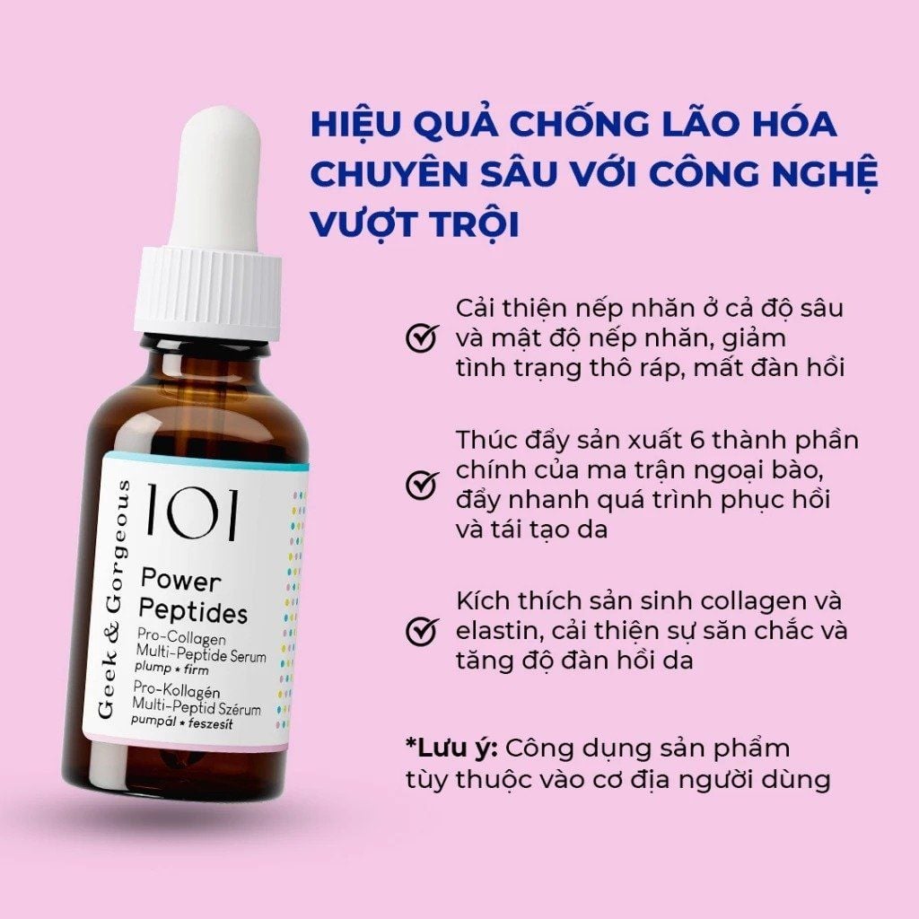 Tinh chất Geek & Gorgeous Powder Peptides Serum 30ml - Ảnh 5