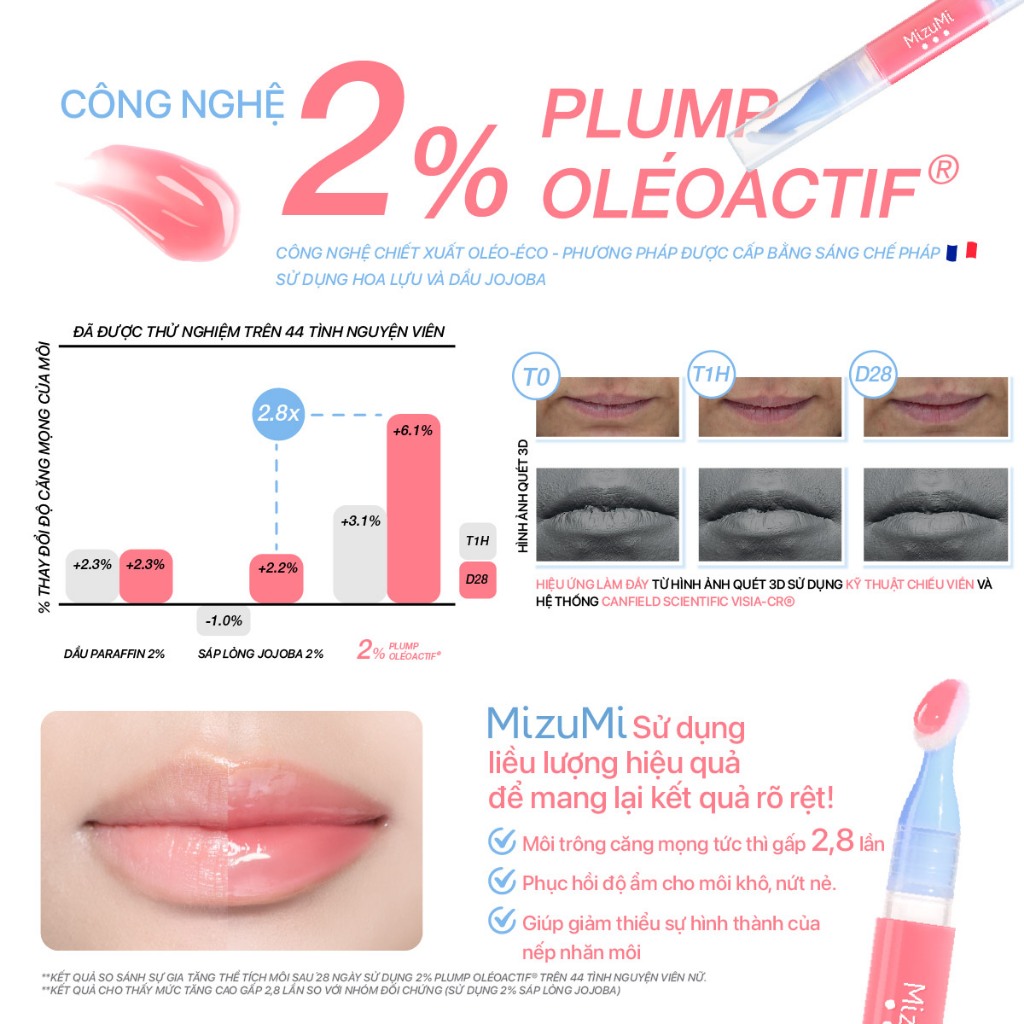 Serum dưỡng môi Mizumi Lip Oil Serum 1.6g - Ảnh 4