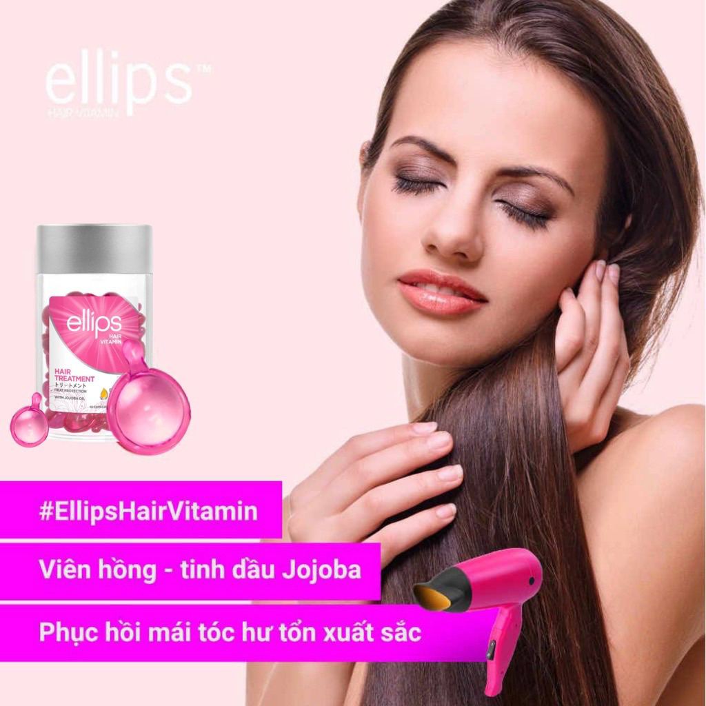 Serum dưỡng tóc Ellips Hair Vitamin hũ 50 viên #Hair Treatment - Ảnh 2